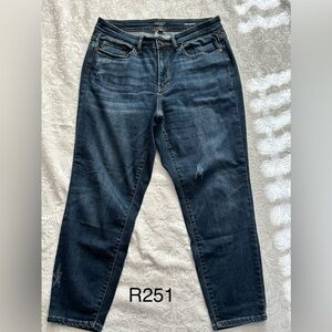 Judy Blue Dark Wash Relaxed Straight Leg Jeans
